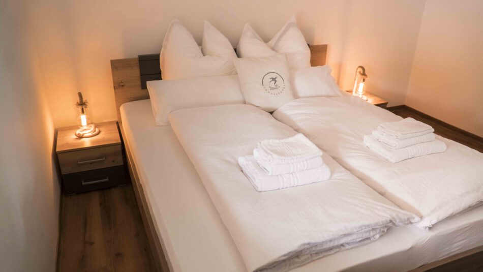 Bett im Schlafzimmer